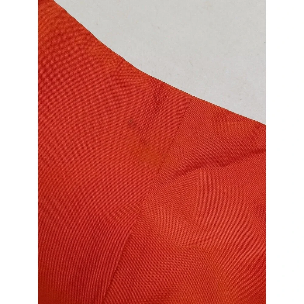 Michael Kors 100% Womens Skirt Pleated Orange Rust Sz 12